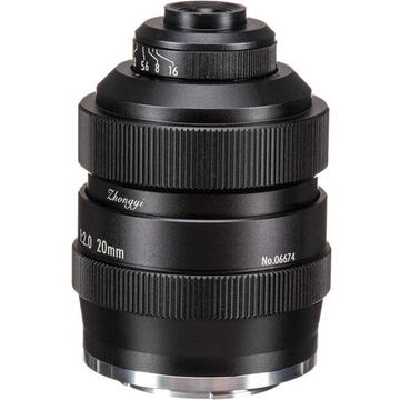 Obiectiv foto DSLR Obiectiv manual Mitakon 20mm F2. pentru camerele cu montura FujiFilm X-mount