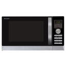 Cuptor cu microunde Sharp R843INW Microwave with Grill/Hot Air,25 l, 900 W, Convectie, Digital, Inox