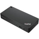 Lenovo ThinkPad Universal USB-C Smart Dock, Stație de andocare, Negru