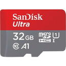 Card memorie 32GB SANDISK ULTRA MICROSDHC+/SD 120MB/S A1 CL 10 UHS-I 2PACK