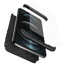 Husa Husa pentru Iphone 12 Pro + Folie - GKK 360 - Black
