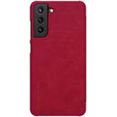 Husa Husa pentru Samsung Galaxy S21 FE 5G - Nillkin QIN Leather Case - Red