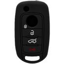 Huse chei auto Husa pentru cheie Fiat 500L, 500X - Techsuit Car Key Case (1006.06) - Black