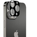 Folie Camera pentru iPhone 13 Pro / 13 Pro Max - Techsuit Full Camera Glass - Black