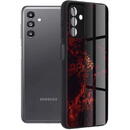 Husa Husa pentru Samsung Galaxy A13 5G / A04s - Techsuit Glaze Series - Red Nebula