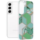 Husa Husa pentru Samsung Galaxy S22 5G - Techsuit Marble Series - Green Hex