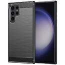 Husa Husa pentru Samsung Galaxy S23 Ultra - Techsuit Carbon Silicone - Black