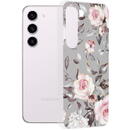 Husa Husa pentru Samsung Galaxy S23 - Techsuit Marble Series - Bloom of Ruth Gray