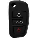 Huse chei auto Husa pentru cheie Audi A1, A2, A3, A4, A5, A6, A8 - Techsuit Car Key Case (1009.01) - Black