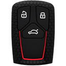 Huse chei auto Husa pentru cheie Audi A4, RS4, S4, B9, A5, F5, S5, RS5 - Techsuit Car Key Case (2008.02) - Red