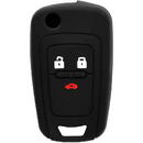 Huse chei auto Husa pentru cheie Chevrolet Aveo, Cruze, Spark - Techsuit Car Key Case (1013.01) - Black
