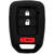 Huse chei auto Husa pentru cheie Honda HR-V, CR-V - Techsuit Car Key Case (2005.09) - Black