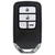 Huse chei auto Husa pentru cheie Honda Odyssey, Jade, Spirior - Techsuit Car Key Case (1014.07) - Black
