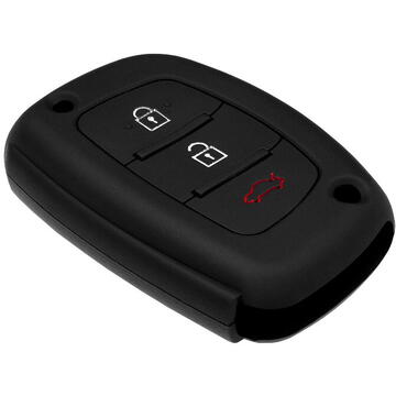 Huse chei auto Husa pentru cheie Hyundai Mistra, Accent, Tucson - Techsuit Car Key Case (1007.02) - Black