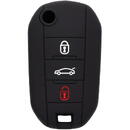 Husa pentru cheie Peugeot 2008, Citroen C4 Cactus - Techsuit Car Key Case (1002.04) - Black