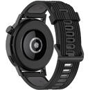 Curea pentru Samsung Galaxy Watch 4/5/Active 2, Huawei Watch GT 3 (42mm)/GT 3 Pro (43mm) - Techsuit Watchband 20mm (W002) - Black