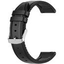 Curea pentru Samsung Galaxy Watch (46mm) / Gear S3, Huawei Watch GT / GT 2 / GT 2e / GT 2 Pro / GT 3 (46 mm) - Techsuit Watchband 22mm (W007) - Black