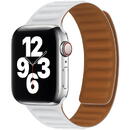 Curea pentru Apple Watch 1/2/3/4/5/6/7/8/SE/SE 2 (38/40/41mm) - Techsuit Watchband (W035) - White