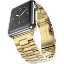 Curea pentru Apple Watch 1/2/3/4/5/6/7/8/SE/SE 2/Ultra (42/44/45/49mm) - Techsuit Watchband (W036) - Gold