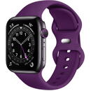 Curea pentru Apple Watch 1/2/3/4/5/6/7/8/SE/SE 2 (38/40/41mm) - Techsuit Watchband (W031) - Dark Purple