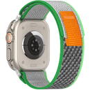 Curea pentru Apple Watch 1/2/3/4/5/6/7/8/SE/SE 2/Ultra (42/44/45/49mm) - Techsuit Watchband (W039) - Green / Green