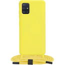 Husa Husa pentru Samsung Galaxy A51 4G - Techsuit Crossbody Lanyard - Yellow