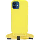 Husa Husa pentru iPhone 12 - Techsuit Crossbody Lanyard - Yellow