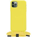 Husa Husa pentru iPhone 11 Pro Max - Techsuit Crossbody Lanyard - Yellow