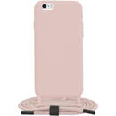 Husa Husa pentru iPhone 6/ 6S - Techsuit Crossbody Lanyard - Pink