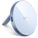 Incarcator de retea ESR - Wireless Charger HaloLock - MagSafe Compatible, with Kickstand - Sierra Blue