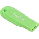Memorie USB SanDisk Cruzer Blade, USB 2.0, 64 GB, Verde