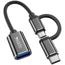 Adaptor Type-C, Micro USB la USB 3.0, OTG, 5Gbps - Yesido (GS02) - Black