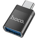 Adaptor OTG Type-C la USB-A 2A - Hoco (UA17) - Black