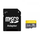 Card memorie Card de Memorie TF 64GB + Adaptor - USAMS High Speed (US-ZB119) - Black