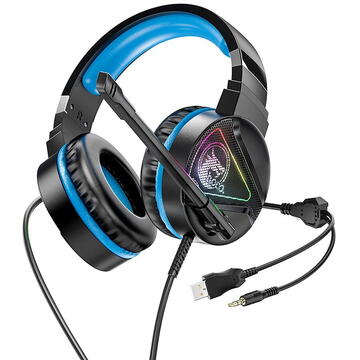 call out land Reviewer Casti Casti Gaming Jack 3.5mm, USB - Hoco (W104) - Blue Pret: 68,99 lei -  PCOne