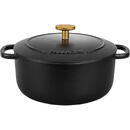 BALLARINI BELLAMONTE round cast iron pot 75003-542-0 - 5.5 ltr black