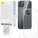 Husa Transparent Case and Tempered Glass set Baseus Corning for iPhone 13