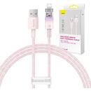 Baseus Fast Charging  USB-A to Lightning Explorer Series 1m, 2.4A (pink)