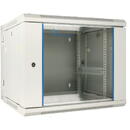 Extralink 9U 600x600 AZH Gray | Rackmount cabinet | wall mounted, swing type
