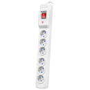 Prelungitor Armac Multi M6 | Power strip | anti-surge system, 6 sockets, 3m cable, gray