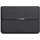 INVZI Leather Case / Cover with Stand Function for MacBook Pro/Air 13"/14" (Black)