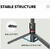 Selfie Stick Trepied Stabil, Portabil, 106cm - Techsuit L12 - Black