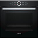 Cuptor Bosch Serie 8 HBG635BB1 oven 71 L A+ Black, Stainless steel