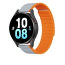 Universal Magnetic Samsung Galaxy Watch 6 Pro / 6 / 6 Classic / 5 Pro / 5 / 5 Classic Dux Ducis Strap (20mm LD Version) - Gray Orange