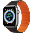 Magnetic Apple Watch SE, 8, 7, 6, 5, 4, 3, 2, 1 (41, 40, 38mm) Dux Ducis Strap (LD Version) - Black &amp; Orange
