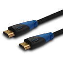 Savio CL-49 HDMI cable 5 m HDMI Type A (Standard) Black,Blue