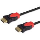 Savio CL-95 HDMI cable 1,5 m HDMI Type A (Standard) Black,Red