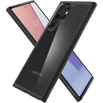 Husa Spigen Husa Ultra Hybrid Samsung Galaxy S22 Ultra Matte Black
