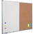 Smit Visual Supplies Tabla combi (whiteboard / pluta) 60 x 90 cm, profil aluminiu SL, SMIT