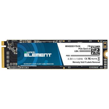 SSD Mushkin  ELEMENT - 1 TB - M.2 2280 - PCIe 3.0 x4 NVMe